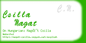 csilla magat business card